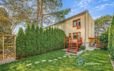 Skrajny segment 117 m² z ogrodem – Ptasie Osiedle, Katowice Kanarków - Netdomy