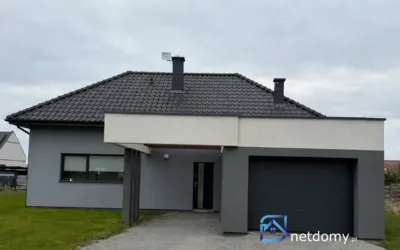 Parterowy dom 147 m² z dużym tarasem – Koszalin, ul. Zefirowa - Netdomy