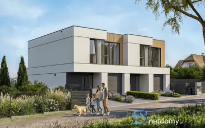 Nowoczesny bliźniak premium z garażem Mysłowice Morgi 131 m² - Netdomy