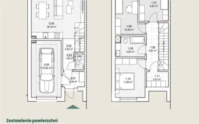 Energooszczędny segment z garażem i ogrodem 100 m² – Mistrzowska, Szczecin - Netdomy