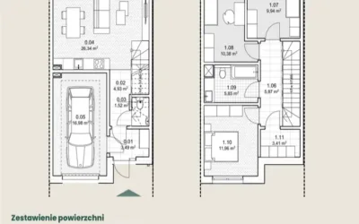 Energooszczędny segment z garażem i ogrodem 100 m² – Mistrzowska, Szczecin - Netdomy