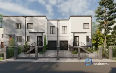 Narożny dom szeregowy z ogrodem Chorzów Batory 175 m2 - Netdomy