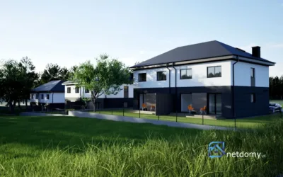 Nowoczesny bliźniak 112 m² z ogrodem – Rybacka, Zielona Góra - Netdomy