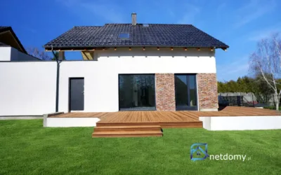 Energooszczędny bliźniak 137 m² z tarasem – Ługowo, Zielona Góra - Netdomy